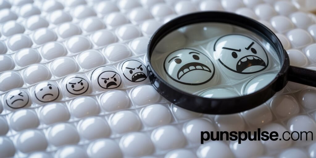 Bubblewrap Puns
bubblewraps with smily faces