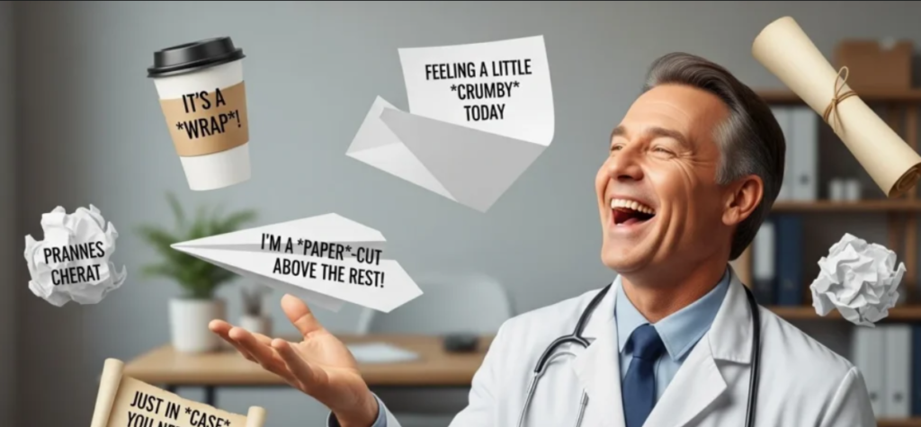 a feature image showing Dr Paper Puns