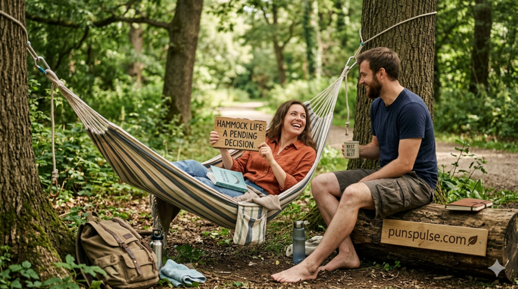 a feature image showing puns related to Hammock Puns