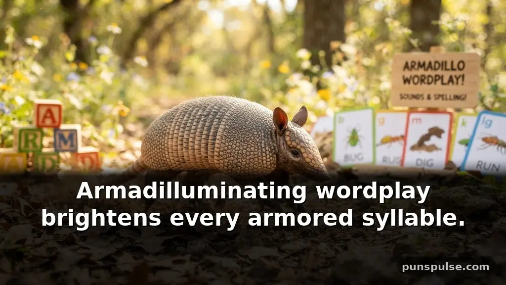 Armadillo Wordplay Based on Sounds and Spelling