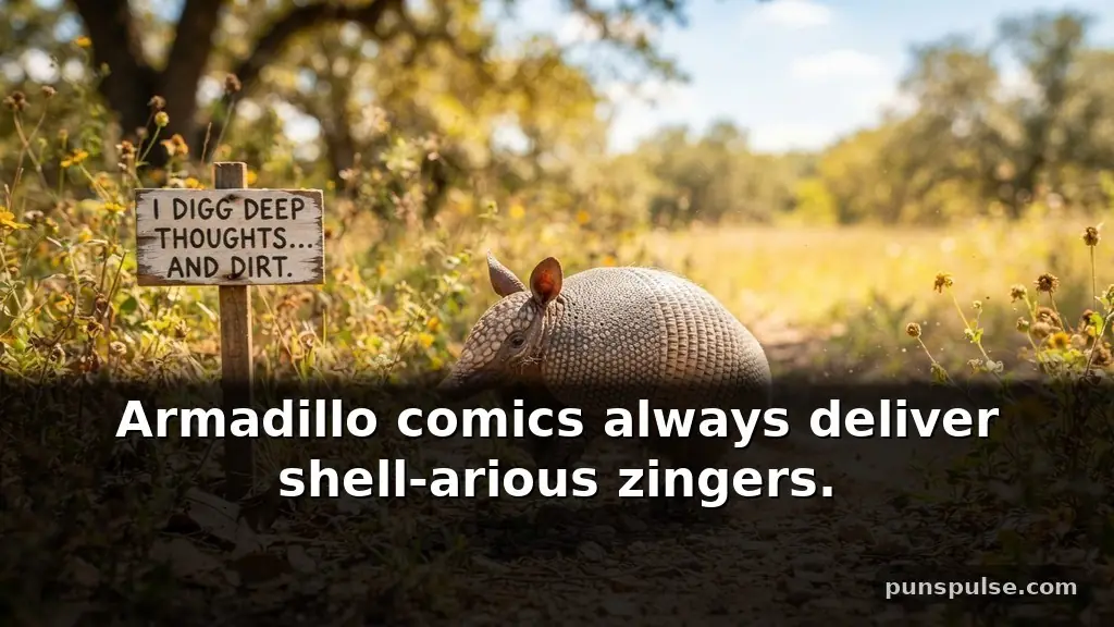 Funny Armadillo Puns That Work as One-Liners