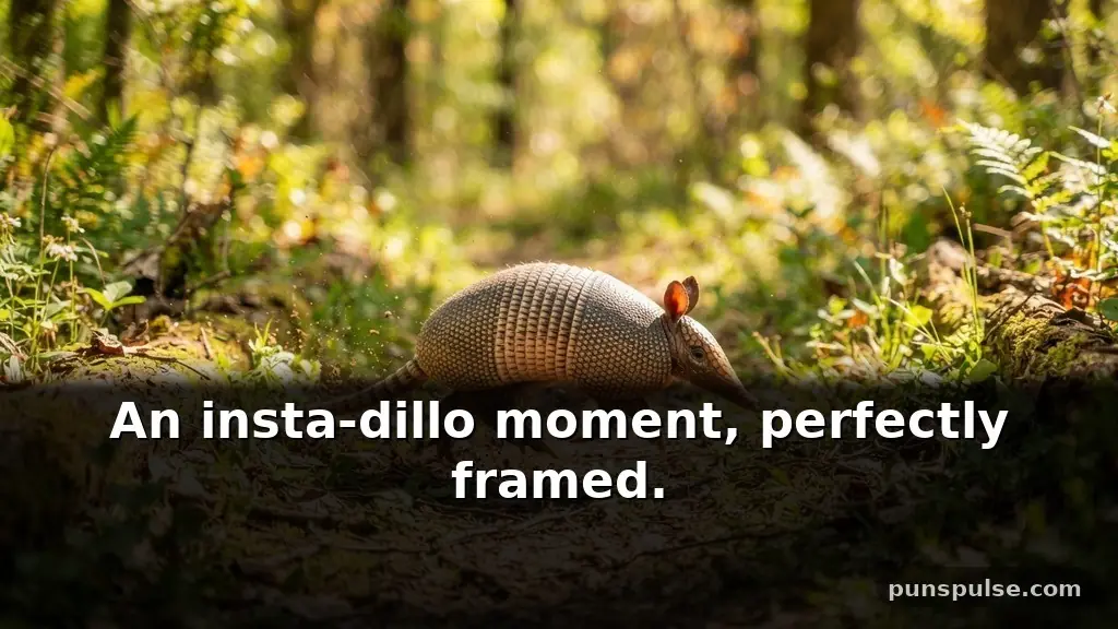 Short Armadillo Puns for Instagram Captions