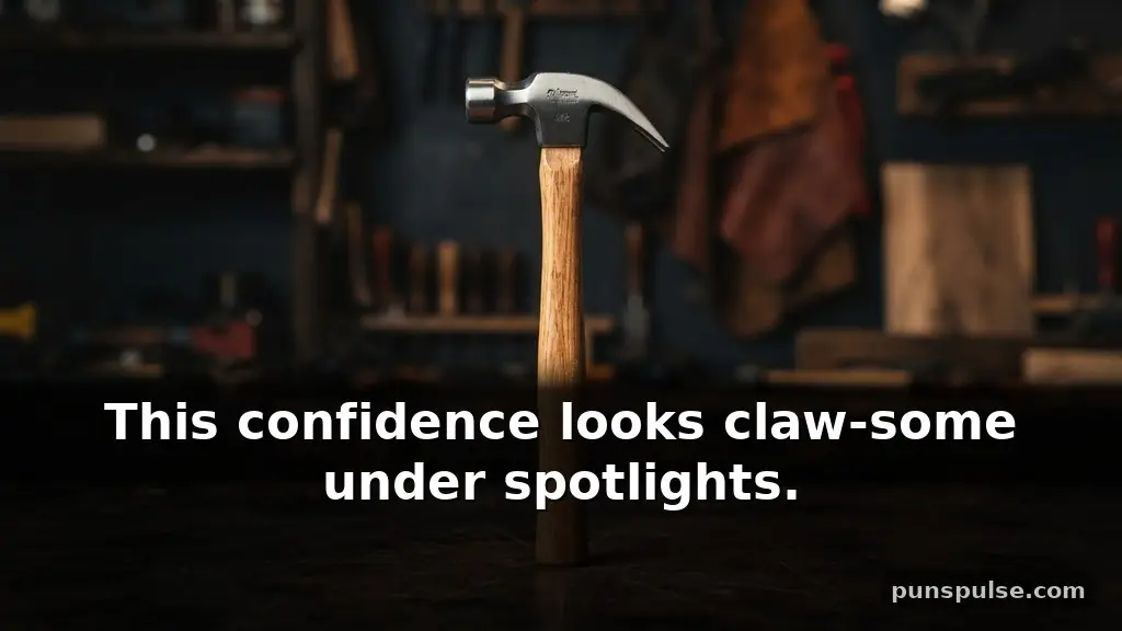 Hammer puns captions for Instagram about confidence