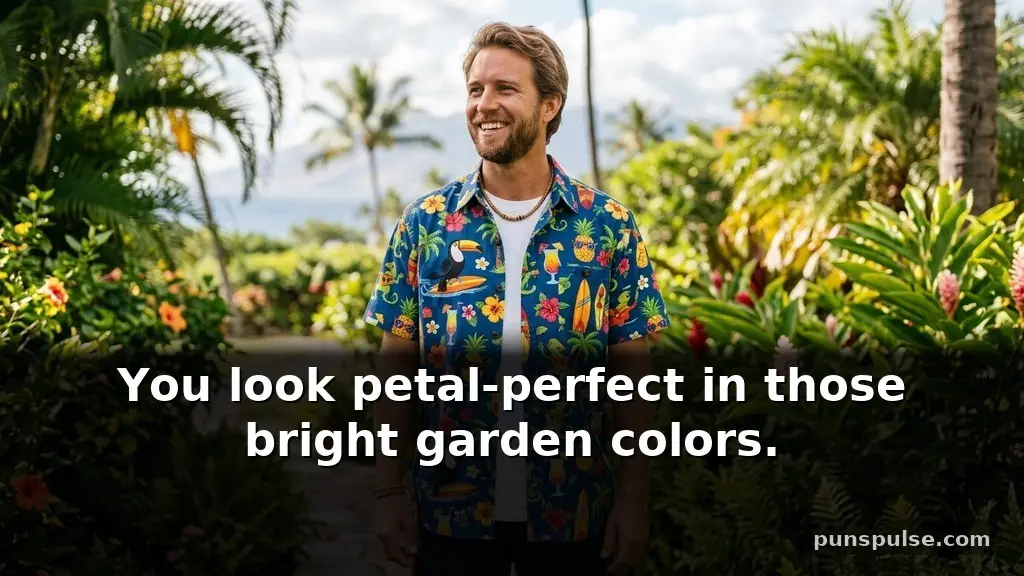 Funny Hawaiian shirt puns about botanical life
