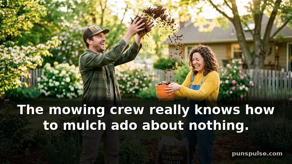 Funny mulch puns about lawn care habits
