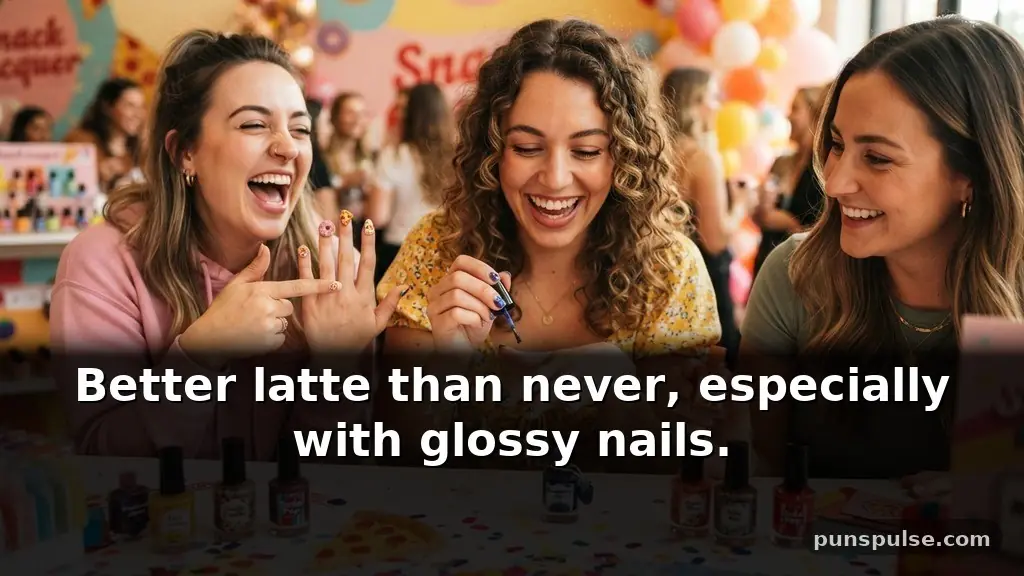 Food-themed nail polish puns for hungry beauty fans