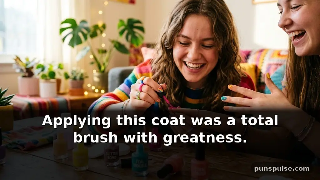 Funny nail polish puns for Instagram captions