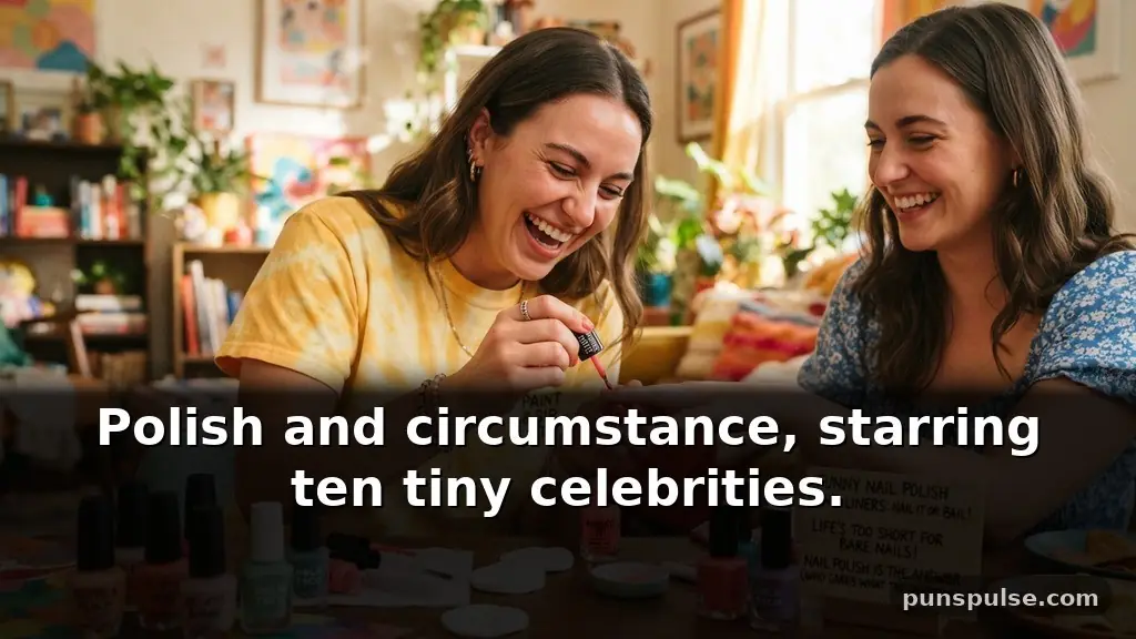 Funny nail polish puns one-liners