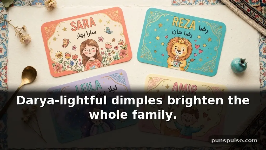 Cute • persian puns Built Around Iranian Names