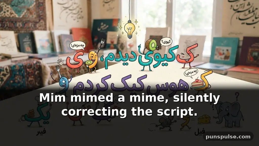 Funny • persian puns with Persian Alphabet Wordplay