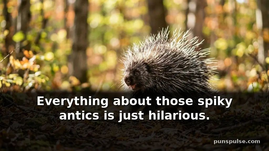 Funny Porcupine Puns About Anatomy and Quills