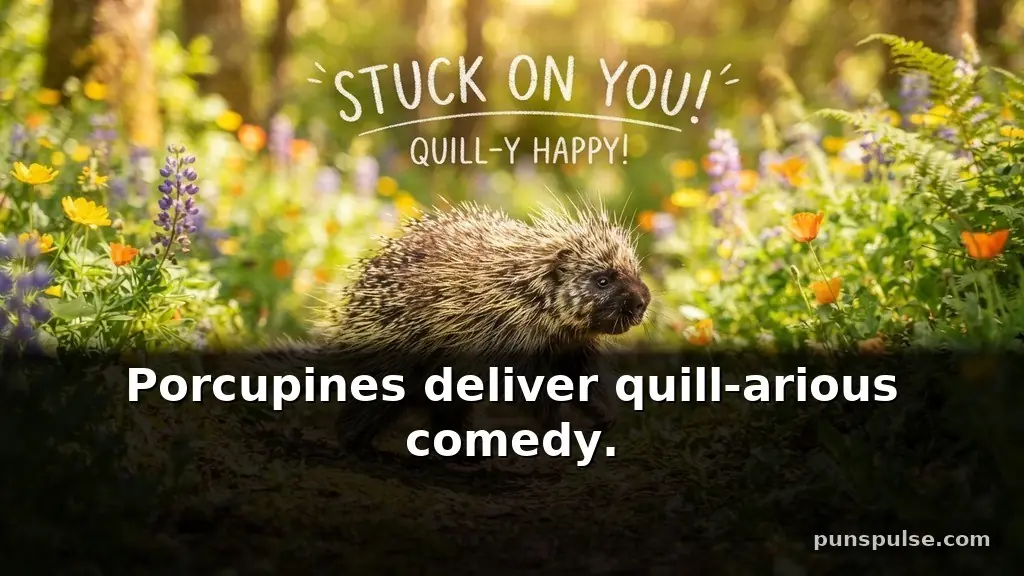 Short porcupine puns and one-liners