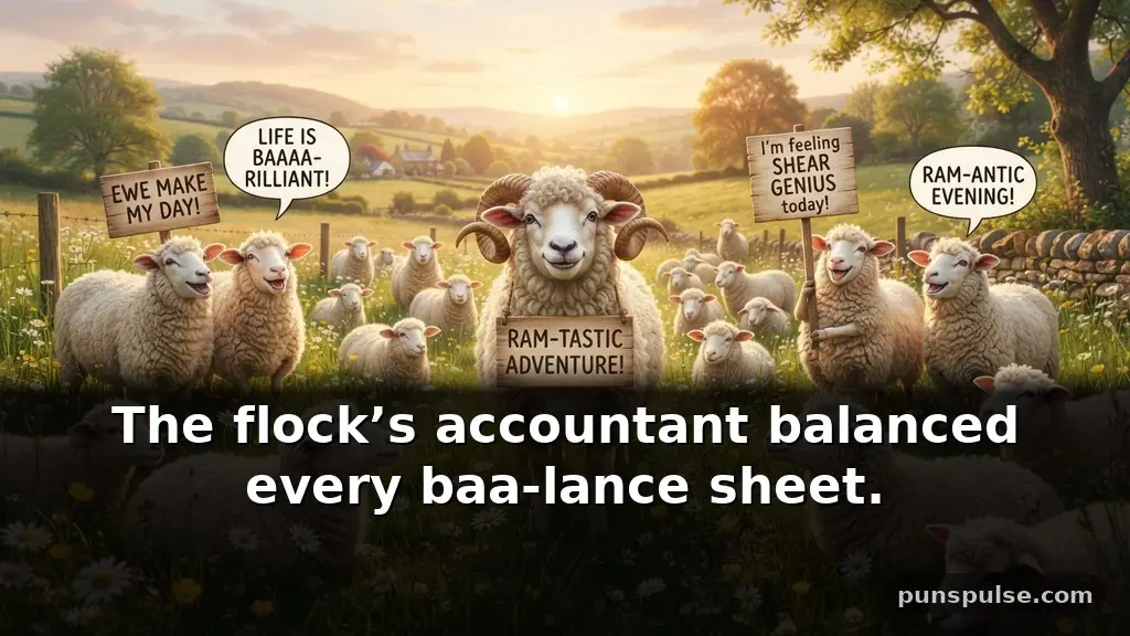 Funny • ram puns about sheep and flock life