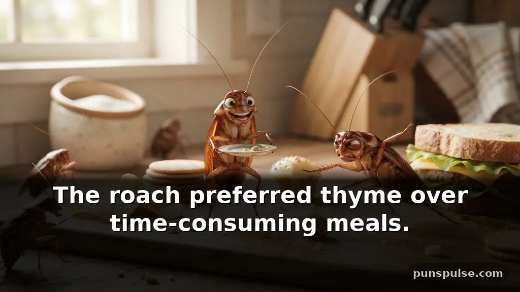 Best • roaches jokes about food and snacks