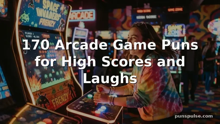170 Arcade Game Puns for High Scores and Laughs