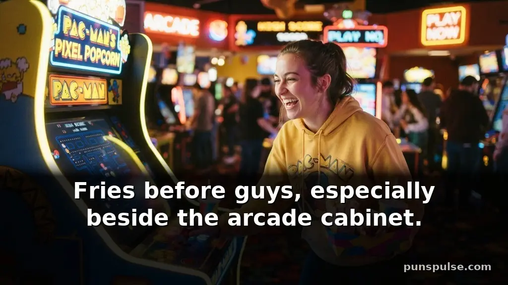 Arcade Game Puns About Food and Snacks