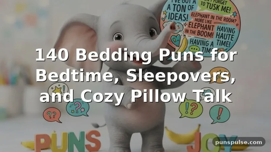 140 Bedding Puns for Bedtime, Sleepovers, and Cozy Pillow Talk
