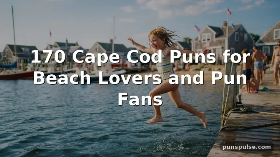 170 Cape Cod Puns for Beach Lovers and Pun Fans