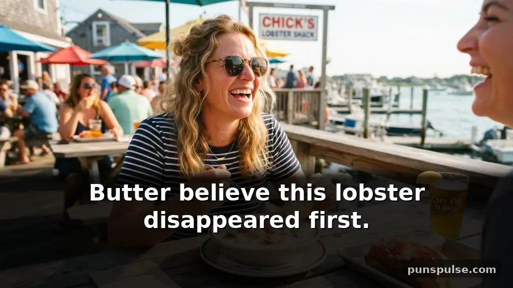 Lobster and clam chowder Cape Cod puns for seafood lovers