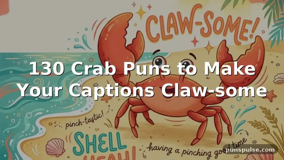 130 Crab Puns to Make Your Captions Claw-some