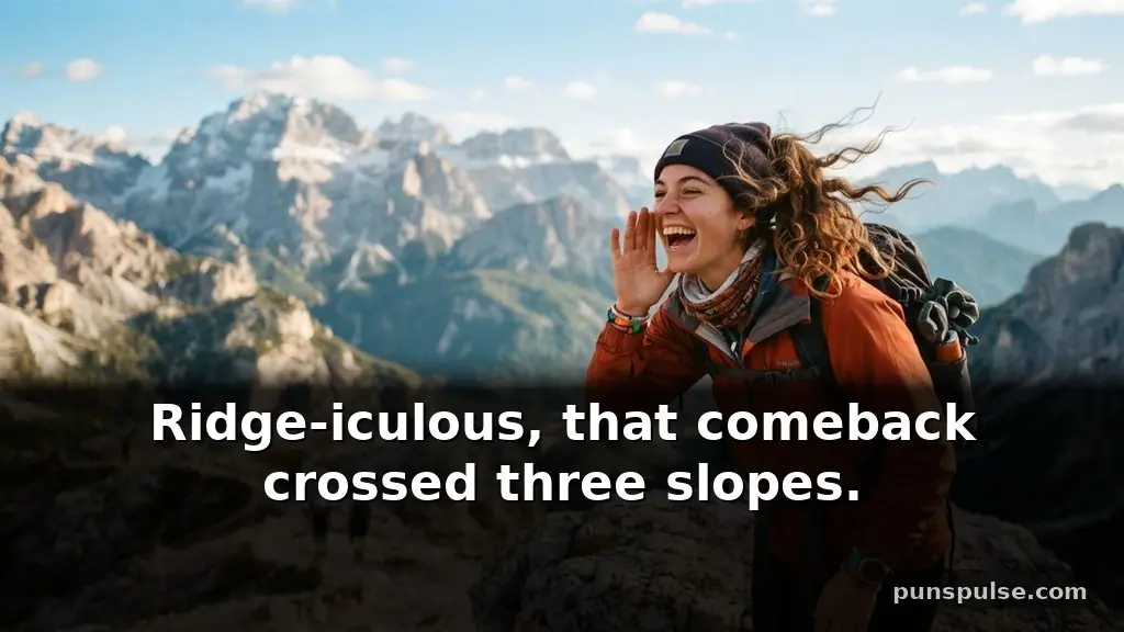 Mountain echo puns for big scenery and bold moods
