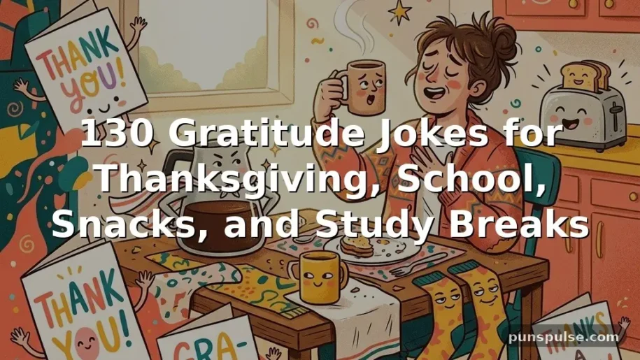 130 Gratitude Jokes for Thanksgiving, School, Snacks, and Study Breaks