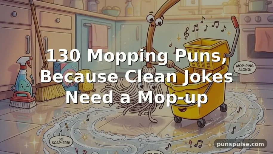 130 Mopping Puns, Because Clean Jokes Need a Mop-up