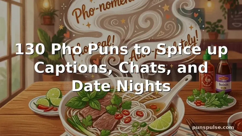 130 Pho Puns to Spice up Captions, Chats, and Date Nights