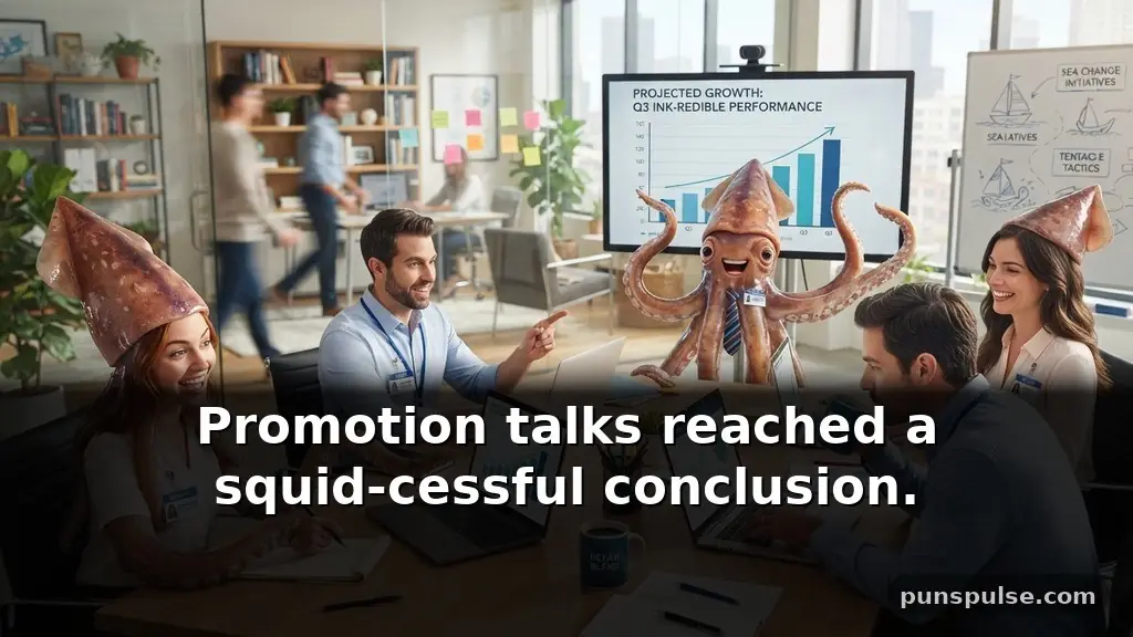 Work and office squid puns for coworkers