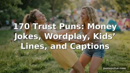 170 Trust Puns: Money Jokes, Wordplay, Kids’ Lines, and Captions