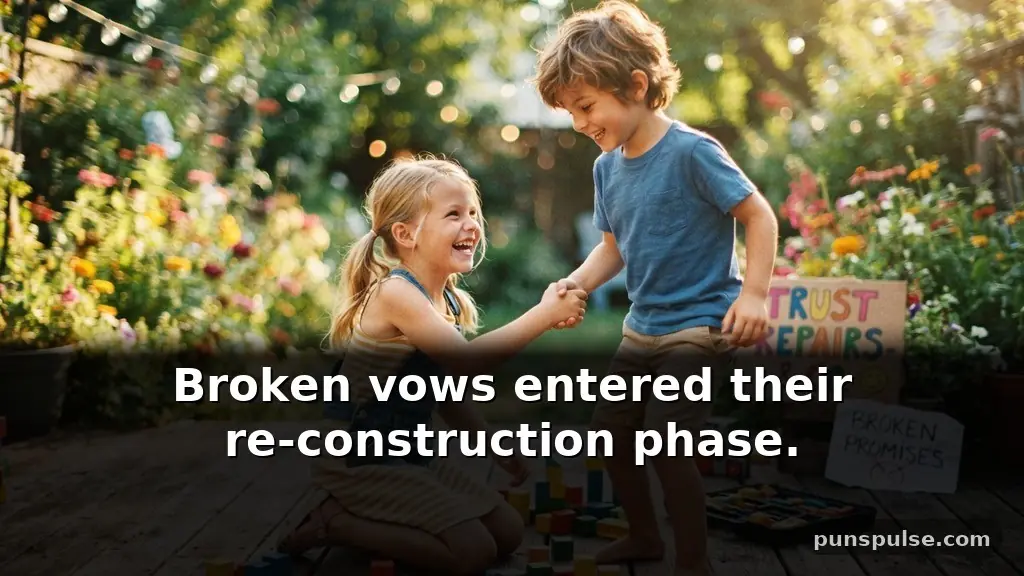 Trust Puns About Broken Promises and Repairs